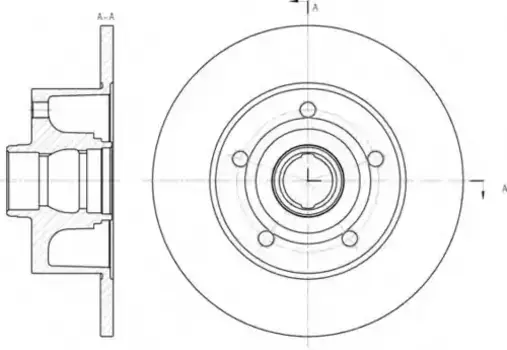 Тормозной диск REMSA 6431.00 полный задняя ось