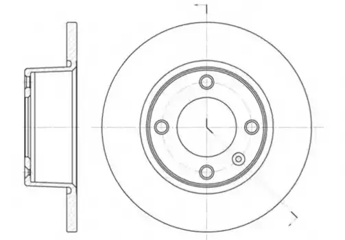 Тормозной диск REMSA 6433.00 полный задняя ось