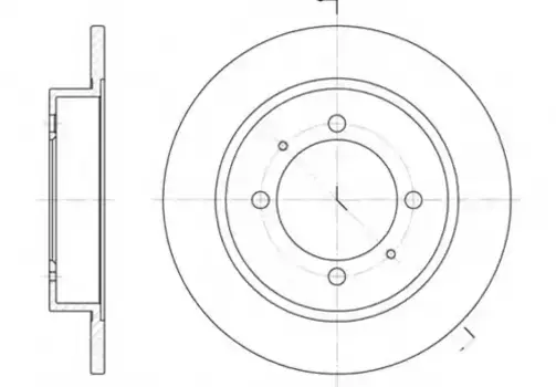Тормозной диск REMSA 6447.00 полный задняя ось