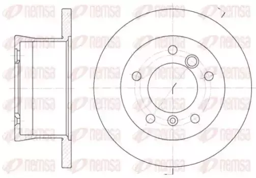Тормозной диск REMSA 6566.00 полный задняя ось