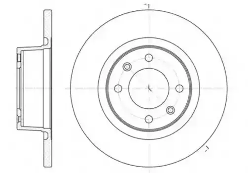 Тормозной диск REMSA 6605.00 полный задняя ось