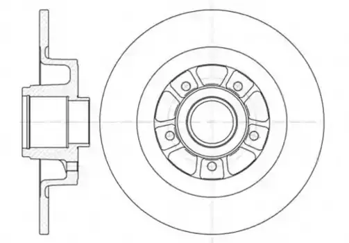 Тормозной диск REMSA 6613.00 полный задняя ось