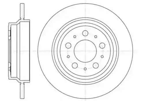 Тормозной диск REMSA 6620.00 полный задняя ось