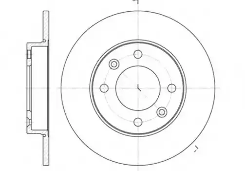 Тормозной диск REMSA 6630.00 полный задняя ось