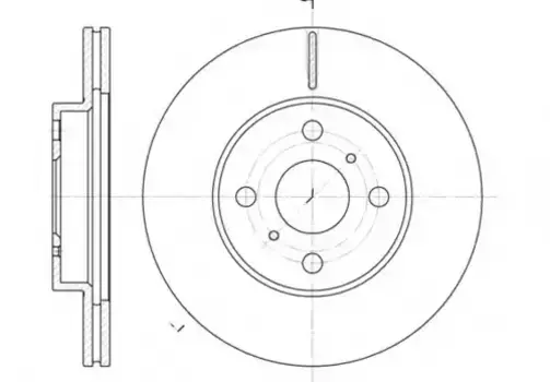 Тормозной диск REMSA 6635.10 вентилируемый передняя ось