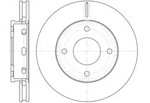 Тормозной диск REMSA 6680.10 вентилируемый передняя ось