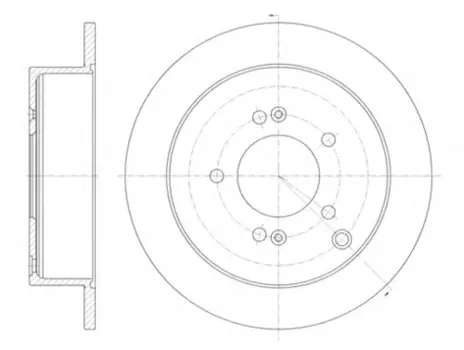 Тормозной диск REMSA 6756.00 полный задняя ось