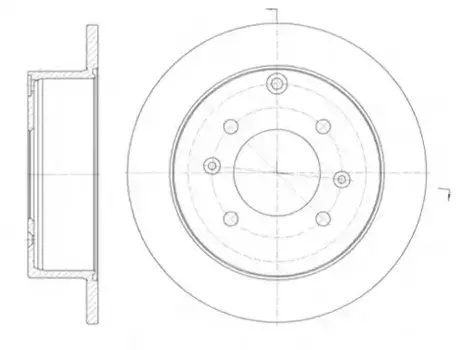 Тормозной диск REMSA 6757.00 полный задняя ось