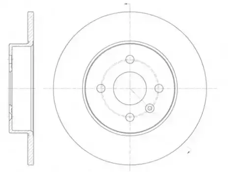 Тормозной диск REMSA 6789.00 полный задняя ось