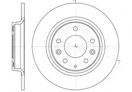 Тормозной диск REMSA 6881.00 полный задняя ось