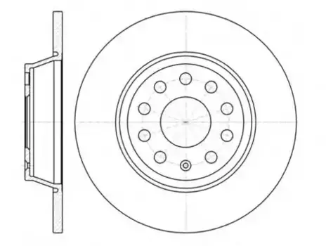 Тормозной диск REMSA 6973.00 полный задняя ось
