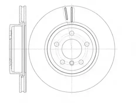Тормозной диск REMSA 6978.10 вентилируемый передняя ось
