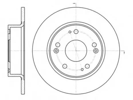 Тормозной диск REMSA 6984.00 полный задняя ось
