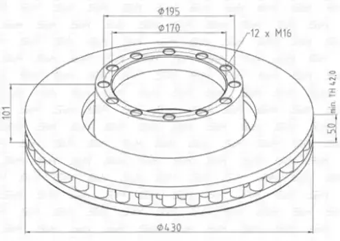 Тормозной диск S&K SK312001101