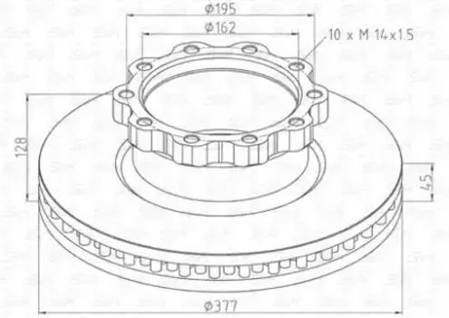 Тормозной диск S&K SK312005901
