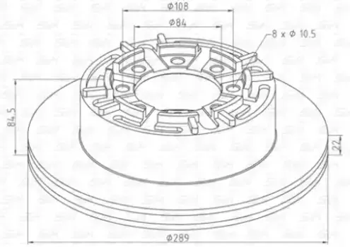 Тормозной диск S&K SK-3120052-01