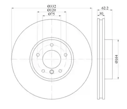 Тормозной диск S&K SKBD1397