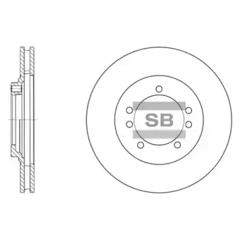 Тормозной диск SANGSIN SD1027
