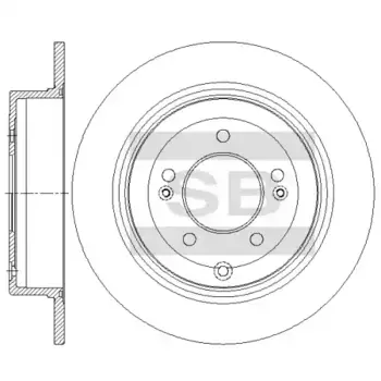 Тормозной диск SANGSIN SD2075