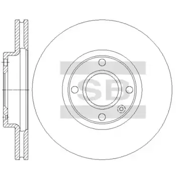 Тормозной диск SANGSIN SD3078