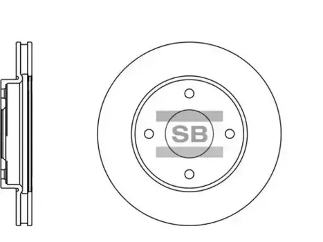Тормозной диск SANGSIN SD4207