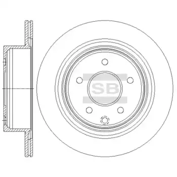 Тормозной диск SANGSIN SD4241