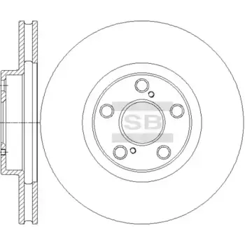 Тормозной диск SANGSIN SD4684