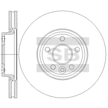 Тормозной диск SANGSIN SD5315