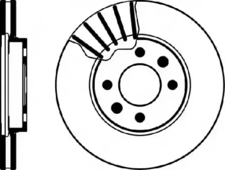 Тормозной диск TEXTAR 92053800 вентилируемый передняя ось