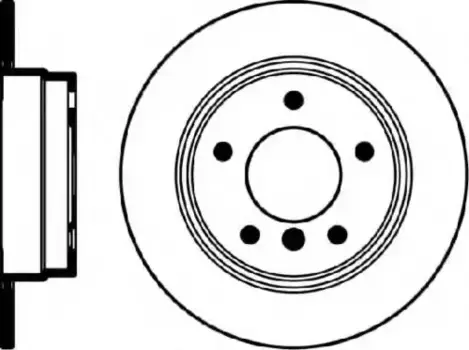 Тормозной диск TEXTAR 92055703 полный задняя ось