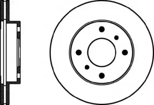 Тормозной диск TEXTAR 92056300 вентилируемый передняя ось