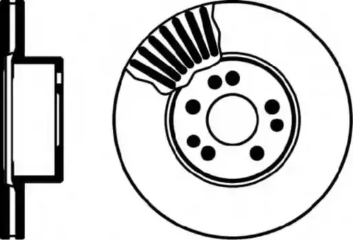 Тормозной диск TEXTAR 92056600 вентилируемый передняя ось