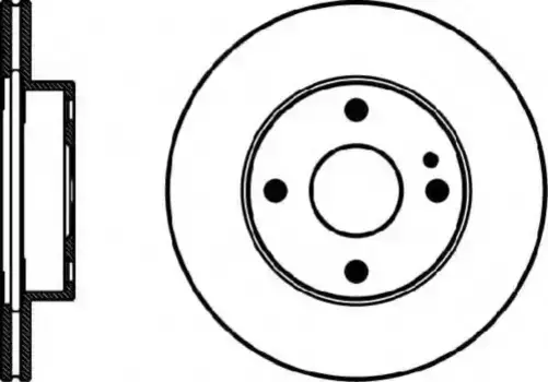 Тормозной диск TEXTAR 92061500 вентилируемый передняя ось