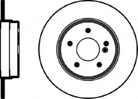 Тормозной диск TEXTAR 92072703 полный задняя ось