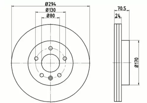 Тормозной диск TEXTAR 92153400 вентилируемый передняя ось