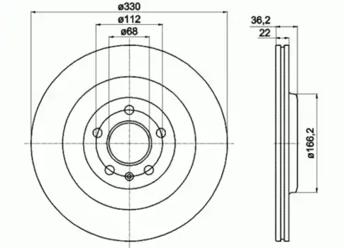 Тормозной диск TEXTAR 92160303 вентилируемый задняя ось