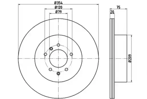 Тормозной диск TEXTAR 92175503 вентилируемый задняя ось