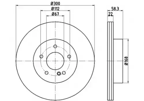Тормозной диск TEXTAR 92176303 вентилируемый задняя ось