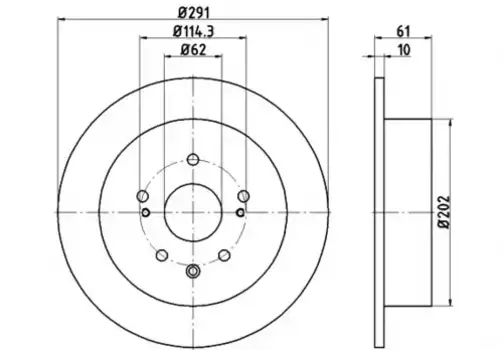 Тормозной диск TEXTAR 92179803 полный задняя ось