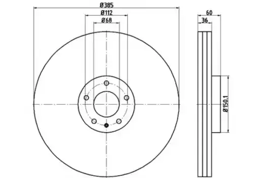 Тормозной диск TEXTAR 92184203 вентилируемый передняя ось