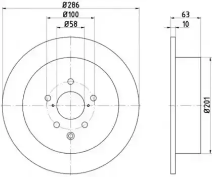 Тормозной диск TEXTAR 92200000 полный задняя ось