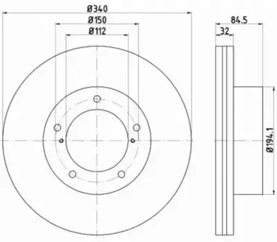 Тормозной диск TEXTAR 92204603 вентилируемый передняя ось