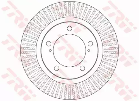 Тормозной диск TRW DF6239S вентилируемый передняя ось