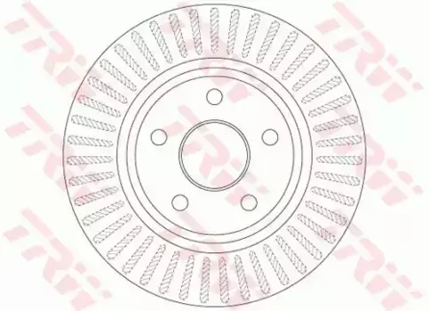 Тормозной диск TRW DF6251 вентилируемый передняя ось