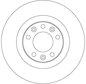 Тормозной диск TRW DF6667 полный задняя ось