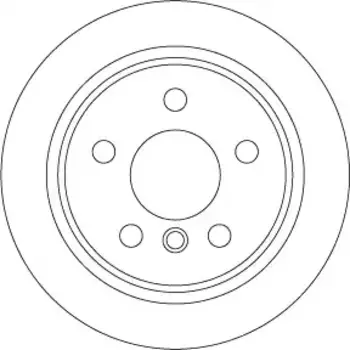 Тормозной диск TRW DF6795 полный задняя ось