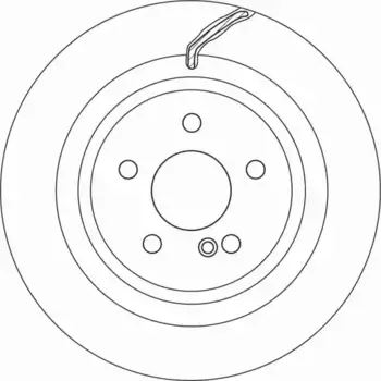 Тормозной диск TRW DF6826S вентилируемый задняя ось