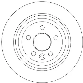 Тормозной диск TRW DF6913 задний мост
