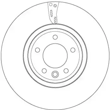 Тормозной диск TRW DF6954S вентилируемый передняя ось