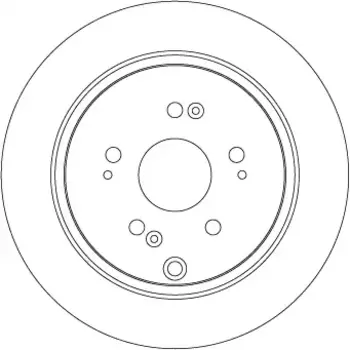 Тормозной диск TRW DF7374 полный задний мост